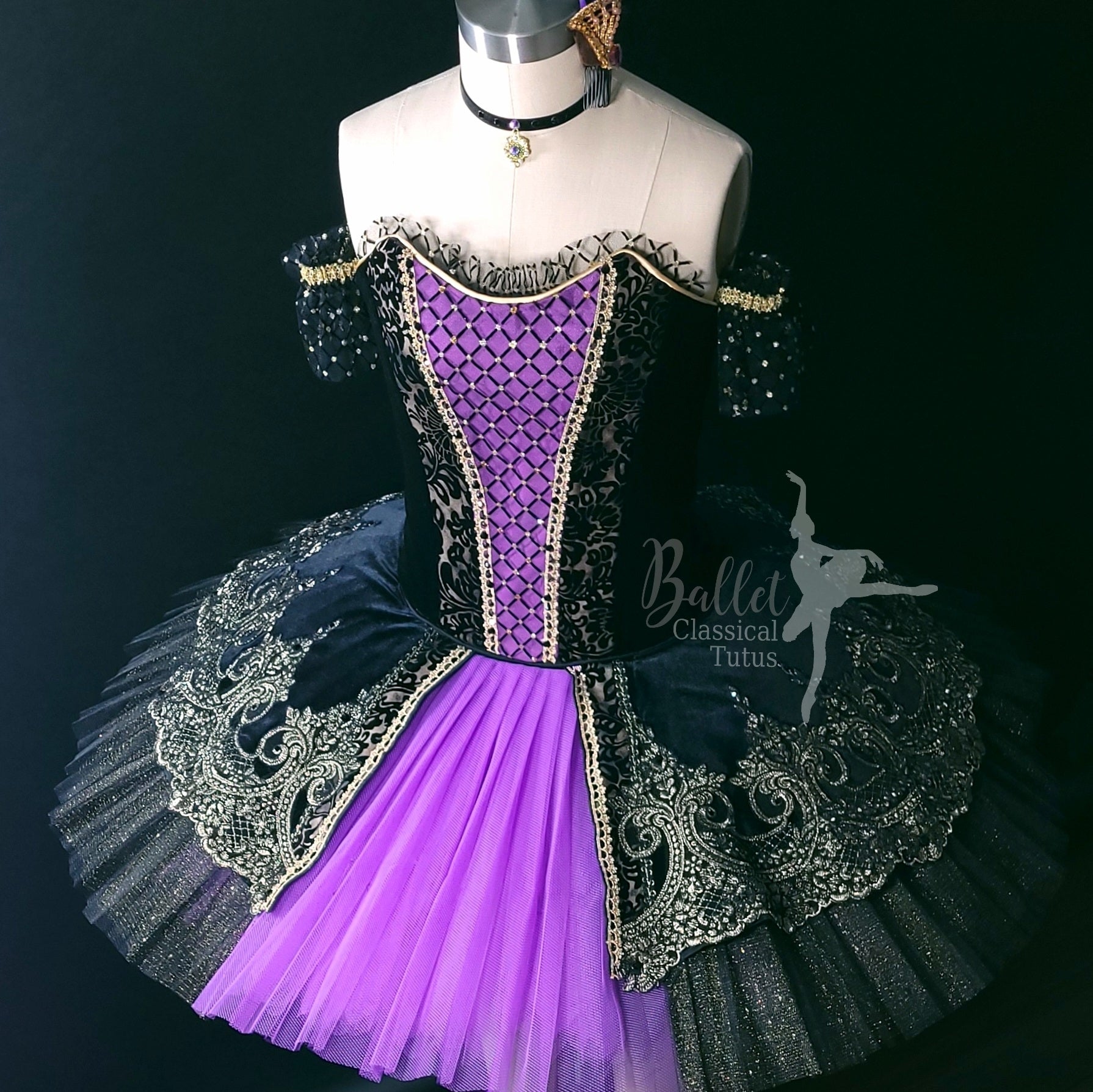 black and purple tutu dress Fairy Costume Pixie Tutu Purple & Black Skirt, Witch Costume Teen/Adult Size