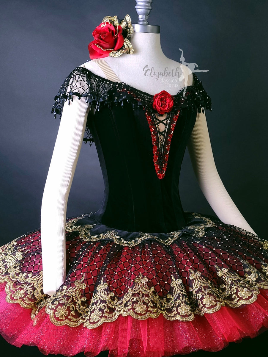 Red & Black Paquita Professional Tutu – Classical Tutus