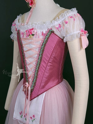 Swanhilda Coppelia Romantic Peasant in Raspberry