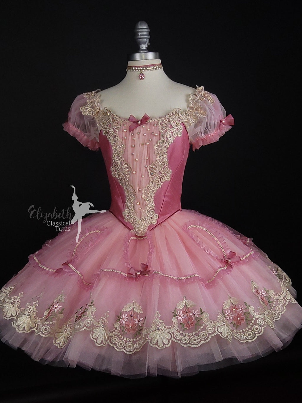 Fairy Doll Bell Tutu in Rose Pink