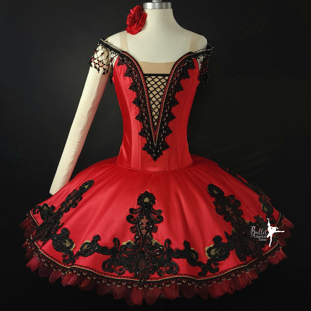 Kitri Act III Classical Red Short Bell Tutu