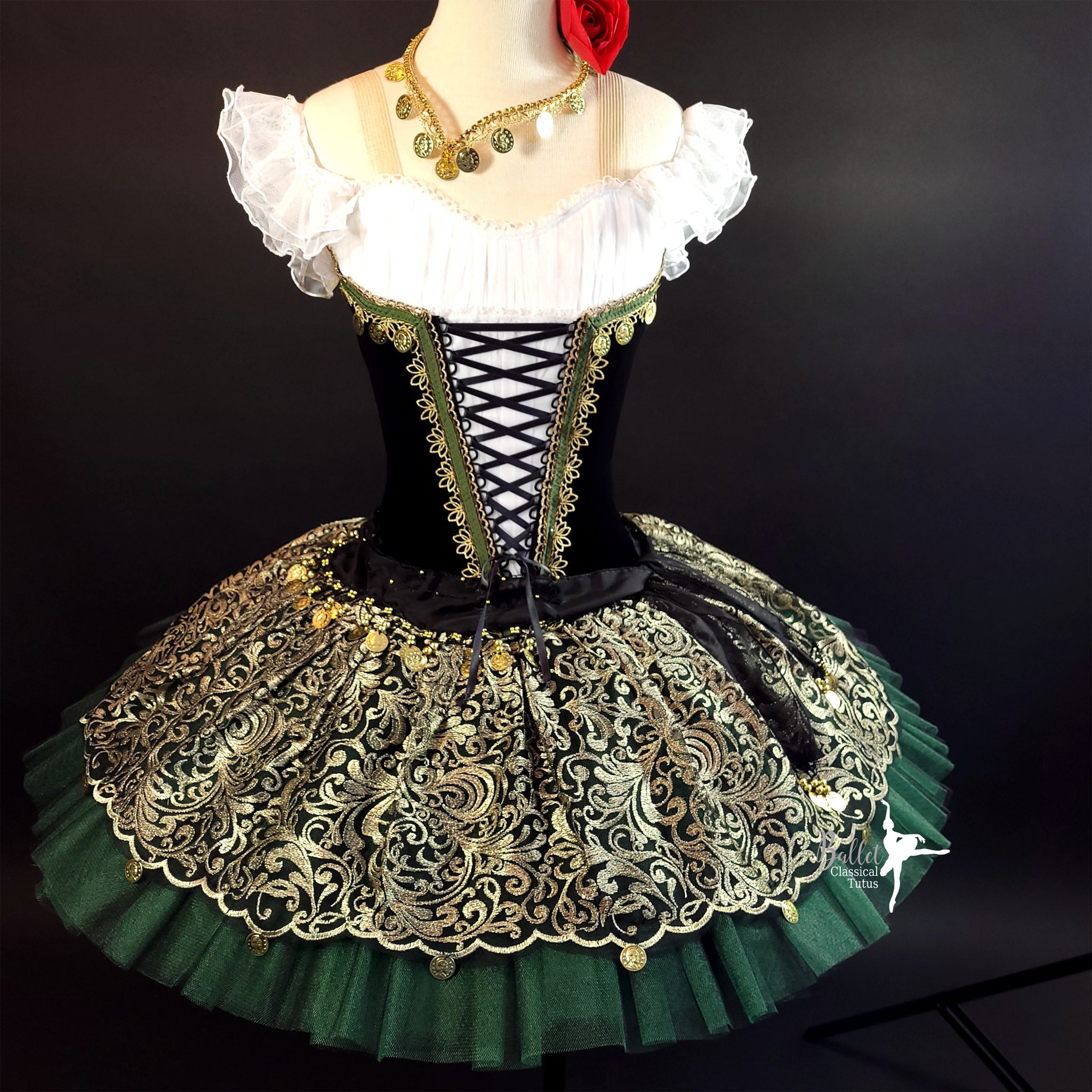 Esmeralda Professional Classical Ballet Tutu Black & Green Classical Tutus Esmeralda Professional Classical Ballet Tutu Black & Green Classical Tutus