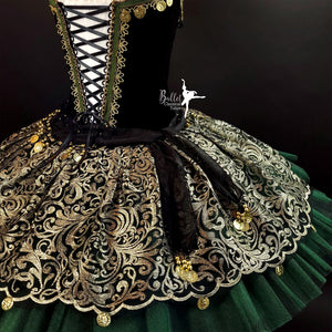 Esmeralda Professional Classical Ballet Tutu Black & Green