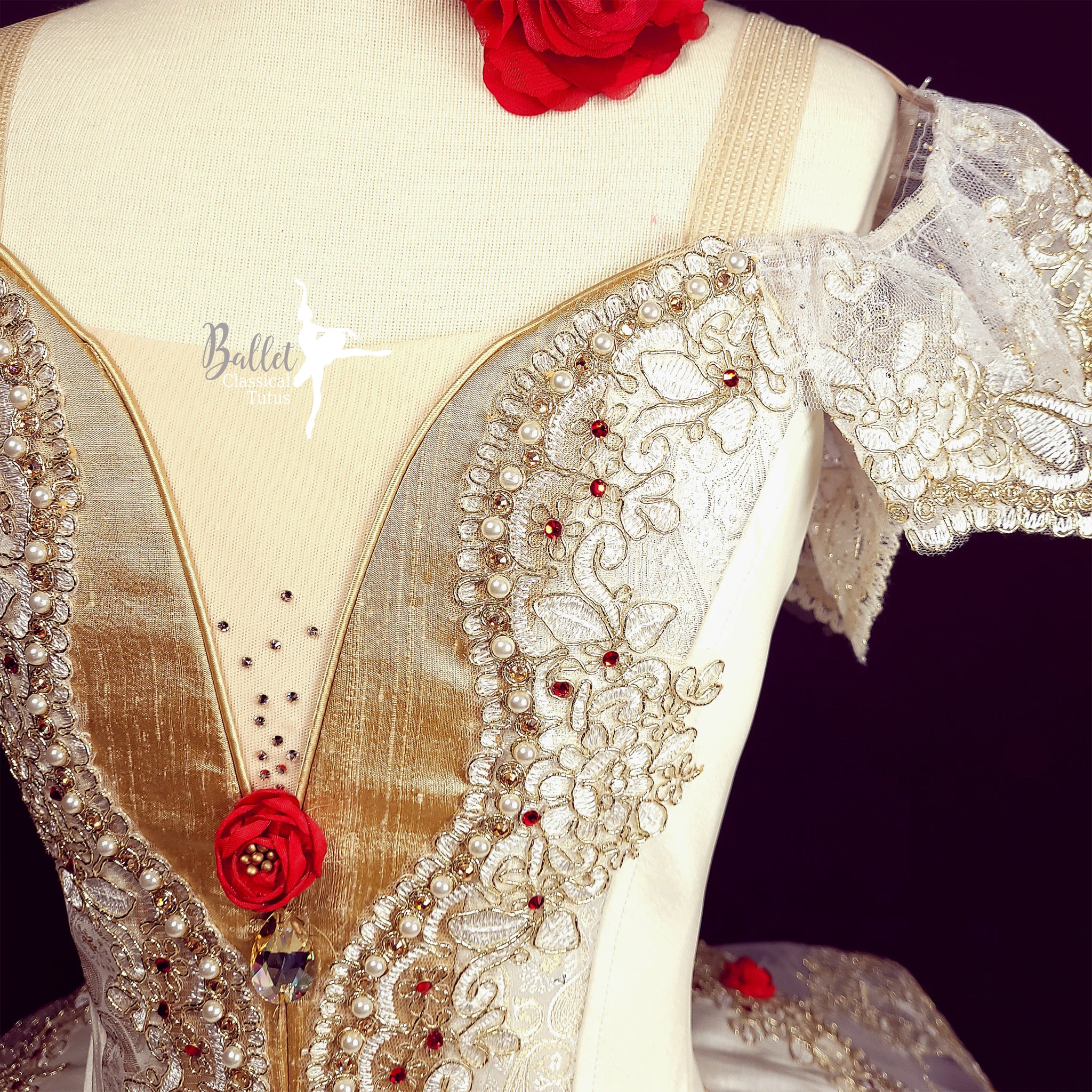 Ivory & Gold Paquita Professional Tutu – Classical Tutus