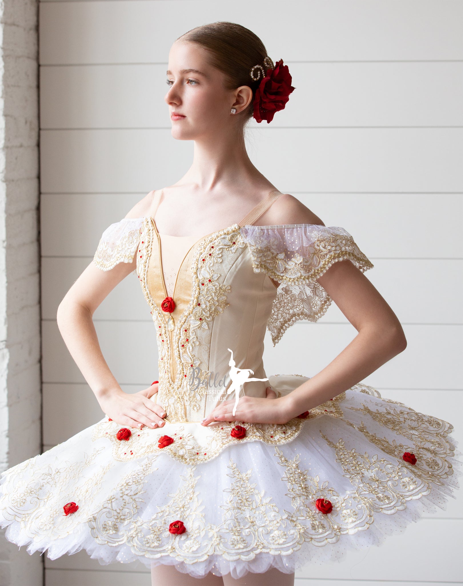 Ivory & Gold Paquita Professional Tutu – Classical Tutus