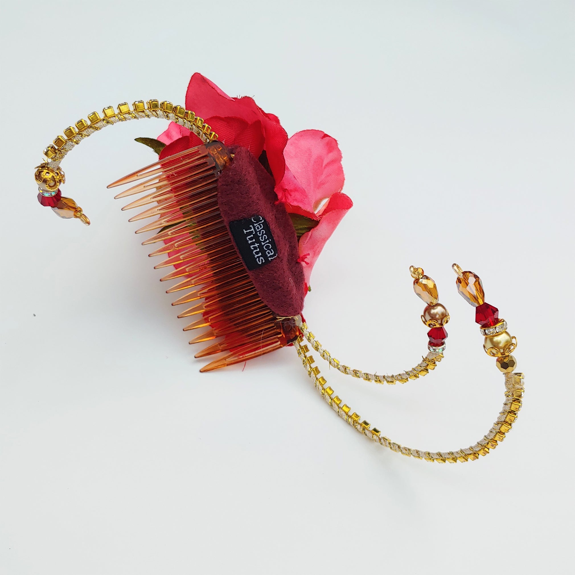 Paquita or Kitri Ballet Three Roses Hair Accessory