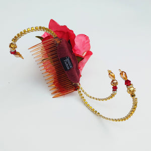 Paquita or Kitri Ballet Three Roses Hair Accessory