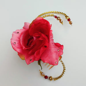 Paquita or Kitri Ballet Three Roses Hair Accessory