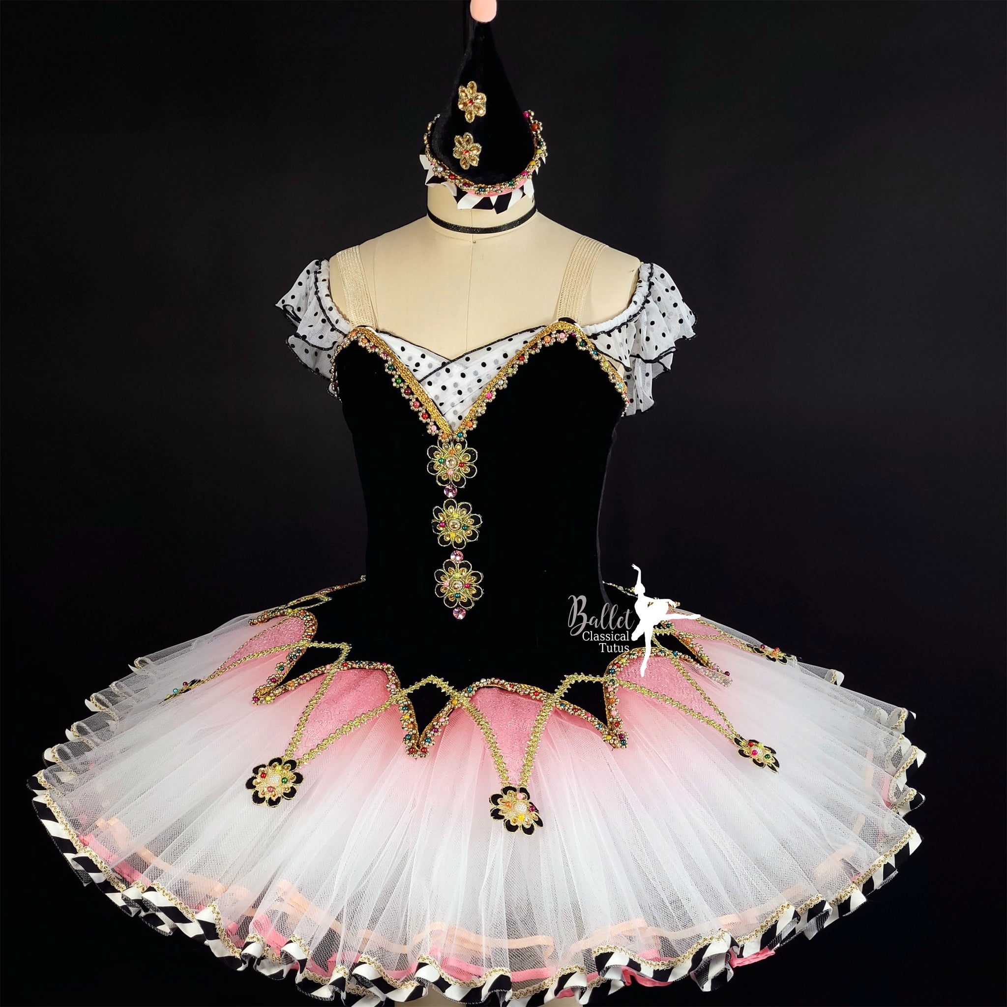 Professional Ballet Dress Up Harlequinade Variation Professional Tutu YAGP Costume Classical Professional Ballet Dress Up Harlequinade Variation Professional Tutu YAGP Costume Classical