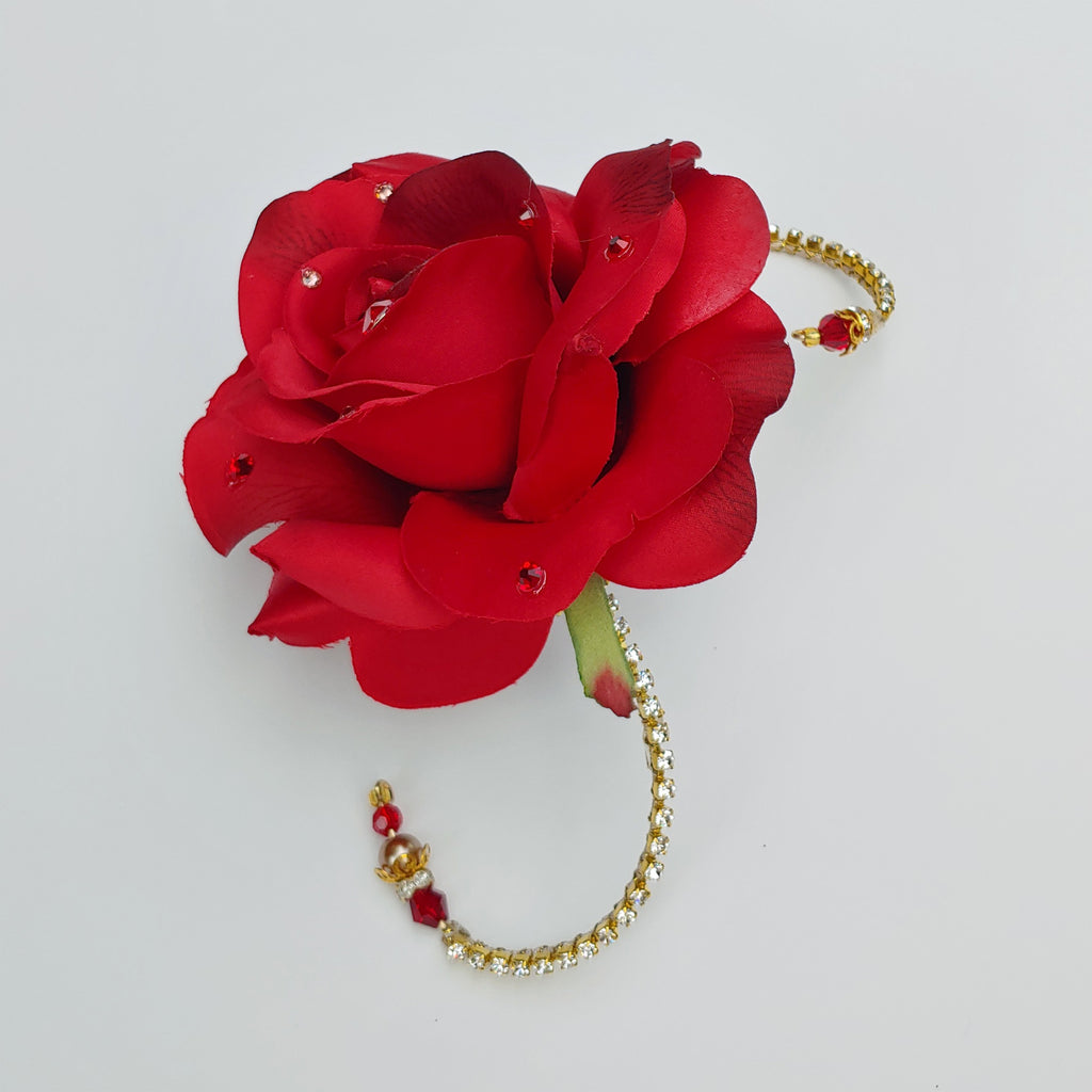 Paquita or Kitri Ballet Red Rose Hair Accessory