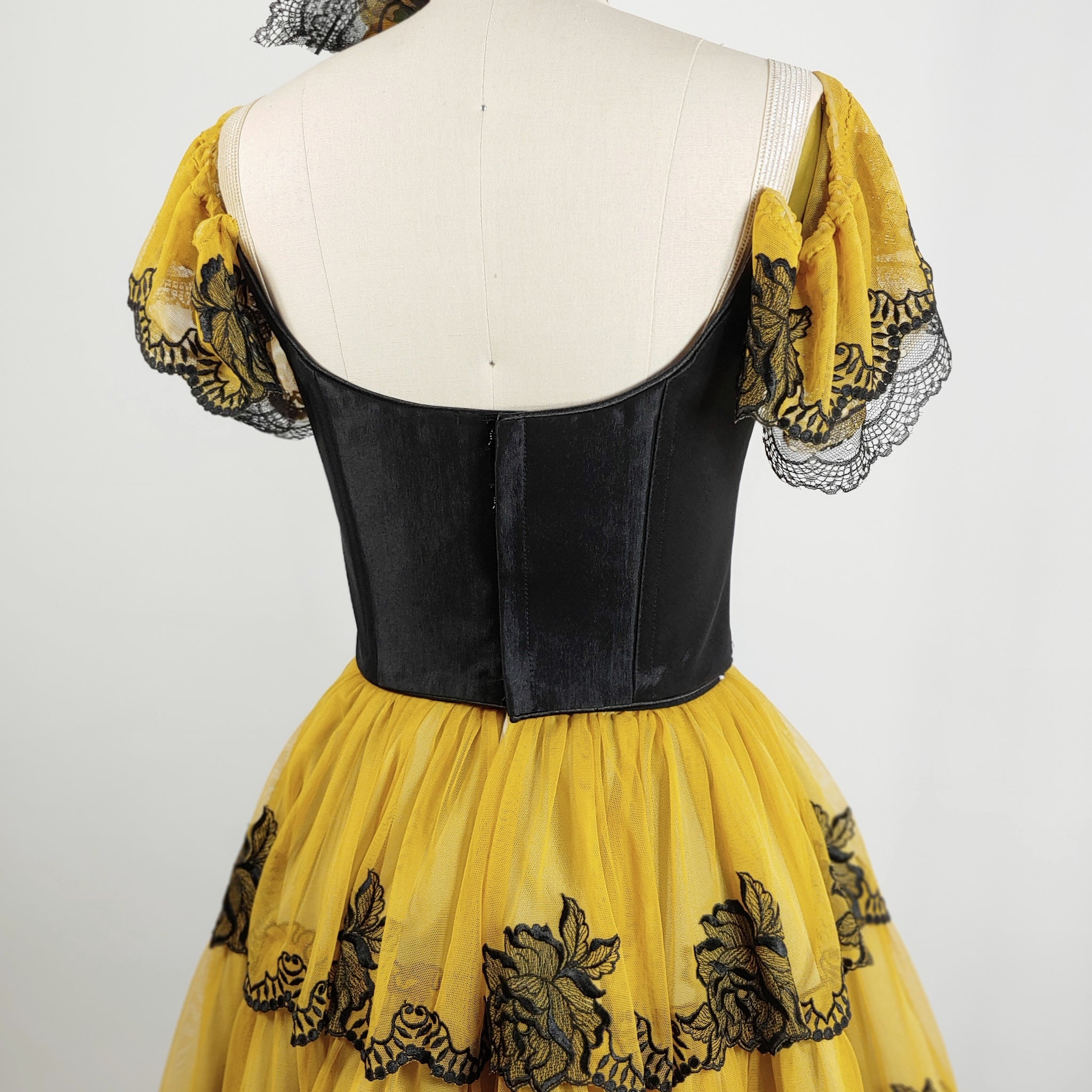 Kitri Act I Three Tiered Yellow Spanish Costume